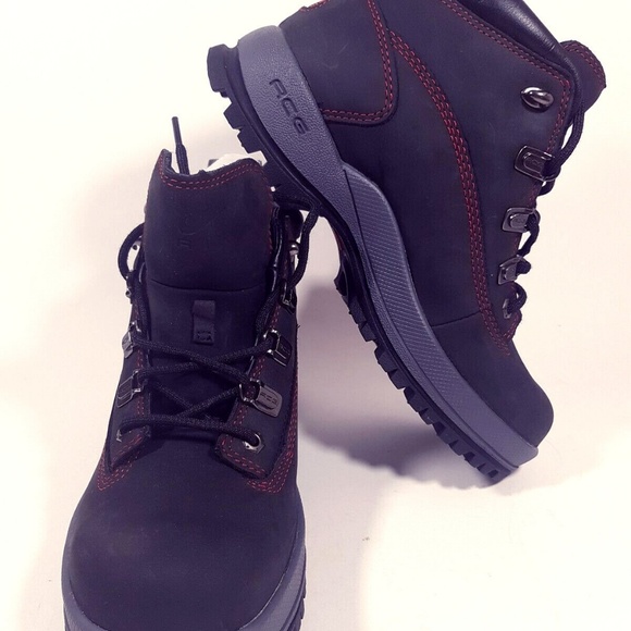 red acg boots
